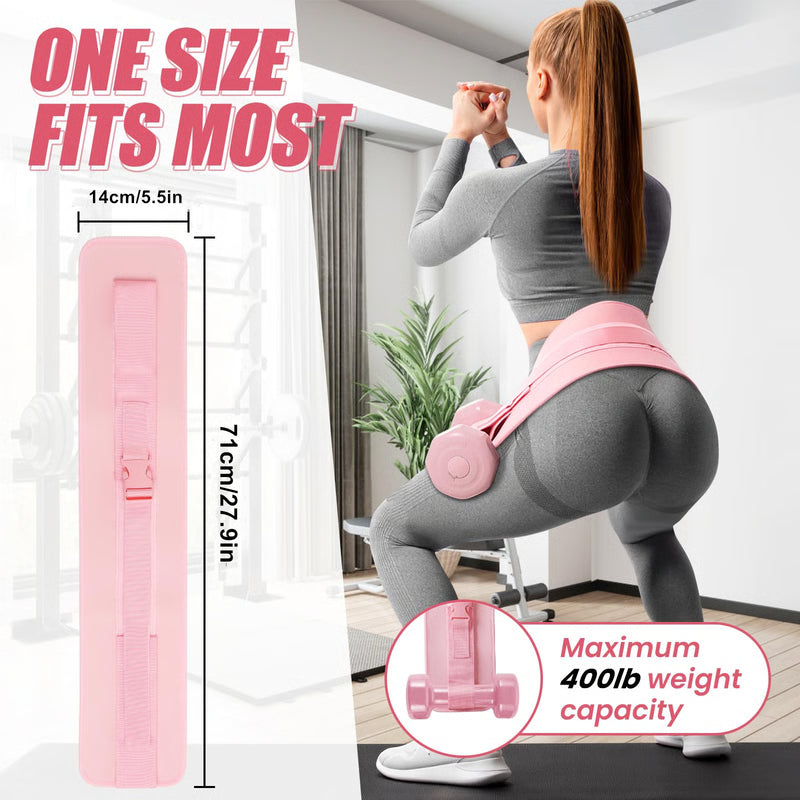 Dumbbell Hip Thrust Belt, Comfortable for Kettlebells, Plates, Exercise Thrust Belt, Thicken & Widen